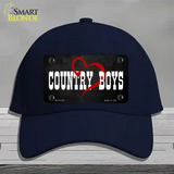 Country Boys Novelty License Plate Hat Cotton / Navy