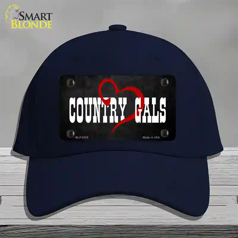 Country Gals Novelty License Plate Hat Cotton / Navy