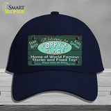 Poppys Place Novelty License Plate Hat Cotton / Navy