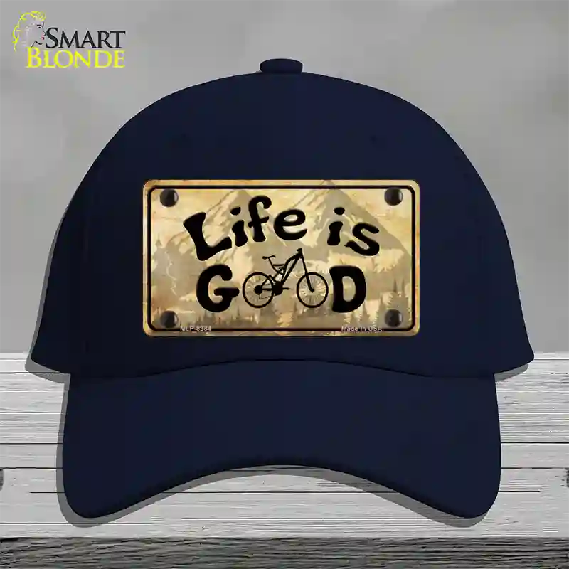 Life Is Good Novelty License Plate Hat Cotton / Navy