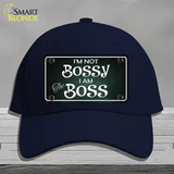 Im Not Bossy Novelty License Plate Hat Cotton / Navy