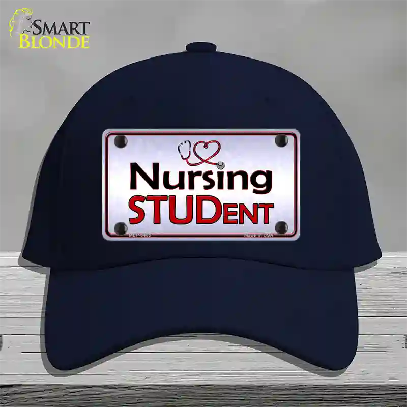 Nursing Student Novelty License Plate Hat Cotton / Navy