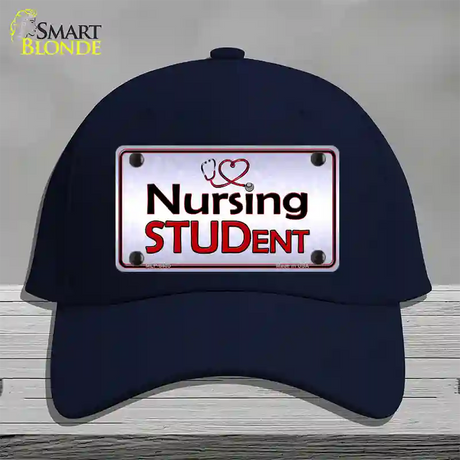 Nursing Student Novelty License Plate Hat Cotton / Navy