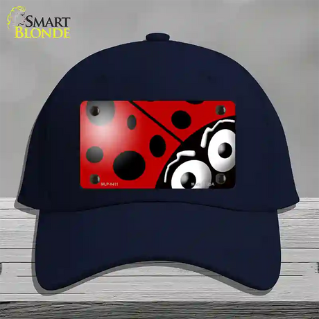 Lady Bug Novelty License Plate Hat Cotton / Navy