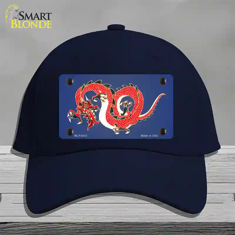 Dragon Novelty License Plate Hat Cotton / Navy