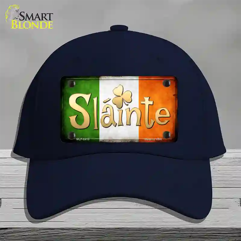 Slainte Novelty License Plate Hat Cotton / Navy