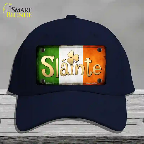 Slainte Novelty License Plate Hat Cotton / Navy