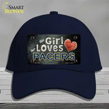 This Girl Loves Her Pacers Novelty License Plate Hat Cotton / Navy