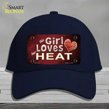 This Girl Loves Her Heat Novelty License Plate Hat Cotton / Navy