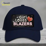 This Girl Loves Her Blazers Novelty License Plate Hat Cotton / Navy