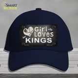 This Girl Loves Her Kings Hockey Novelty License Plate Hat Cotton / Navy