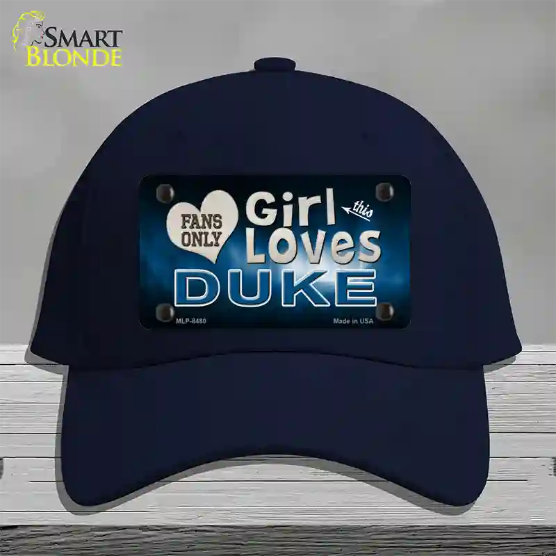 This Girl Loves Duke Novelty License Plate Hat Cotton / Navy