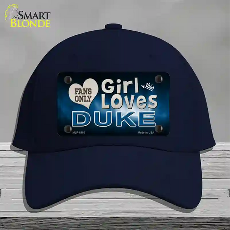 This Girl Loves Duke Novelty License Plate Hat Cotton / Navy