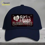 This Girl Loves Florida State Novelty License Plate Hat Cotton / Navy