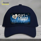 This Girl Loves Kentucky Novelty License Plate Hat Cotton / Navy