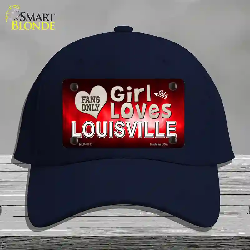 This Girl Loves Louisville Novelty License Plate Hat Cotton / Navy