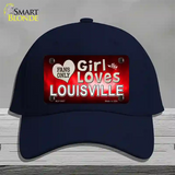 This Girl Loves Louisville Novelty License Plate Hat Cotton / Navy