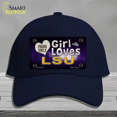 This Girl Loves LSU Novelty License Plate Hat Cotton / Navy