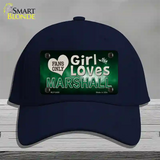 This Girl Loves Marshall Novelty License Plate Hat Cotton / Navy