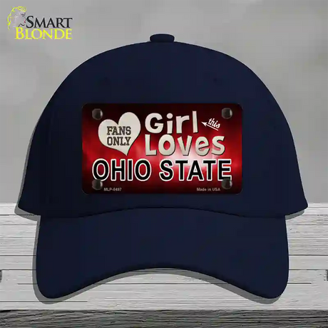 This Girl Loves Ohio State Novelty License Plate Hat Cotton / Navy