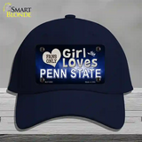 This Girl Loves Penn State Novelty License Plate Hat Cotton / Navy