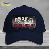 This Girl Loves South Carolina Novelty License Plate Hat Cotton / Navy