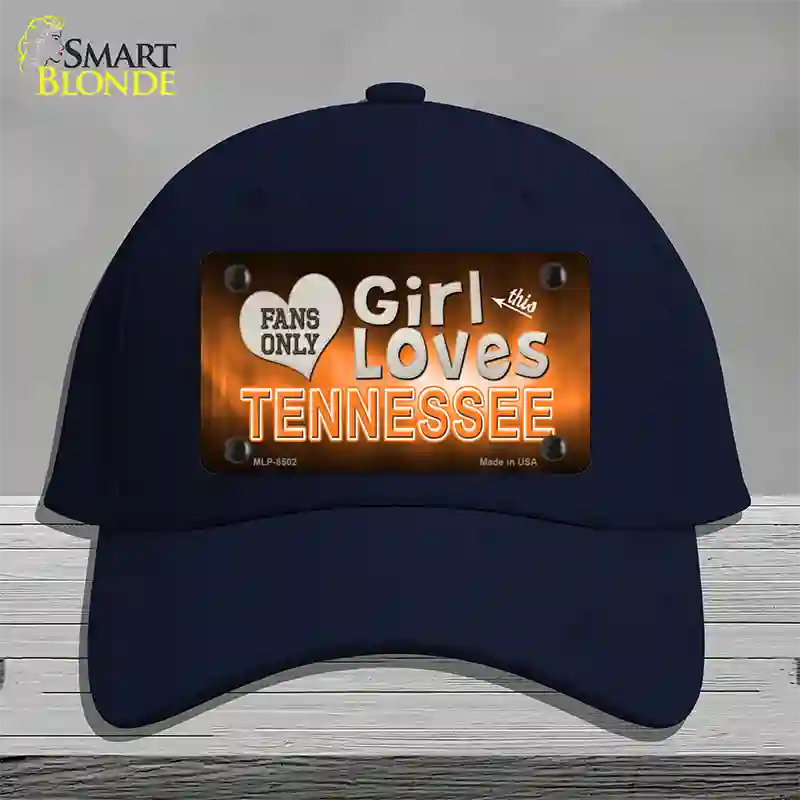 This Girl Loves Tennessee Novelty License Plate Hat Cotton / Navy