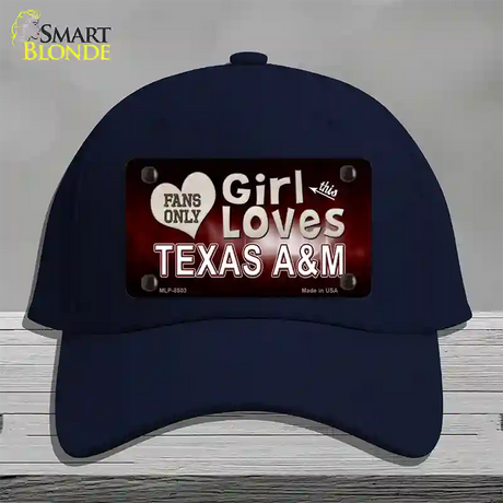 This Girl Loves Texas A&M Novelty License Plate Hat Cotton / Navy