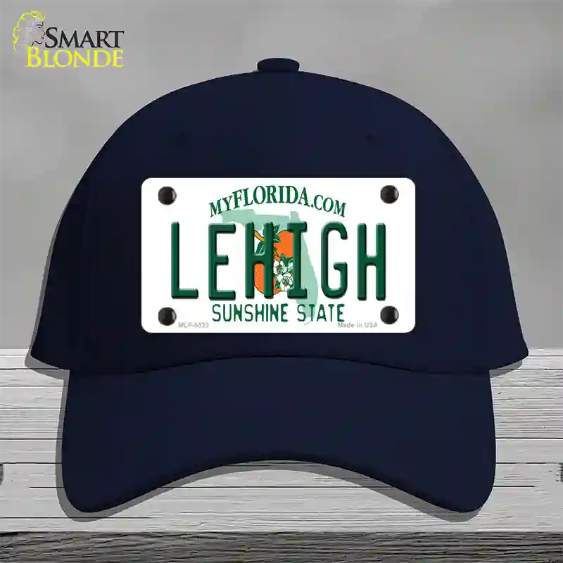 Lehigh FL Novelty License Plate Hat Cotton / Navy