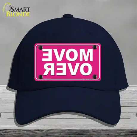 Move Over Pink Novelty License Plate Hat Cotton / Navy