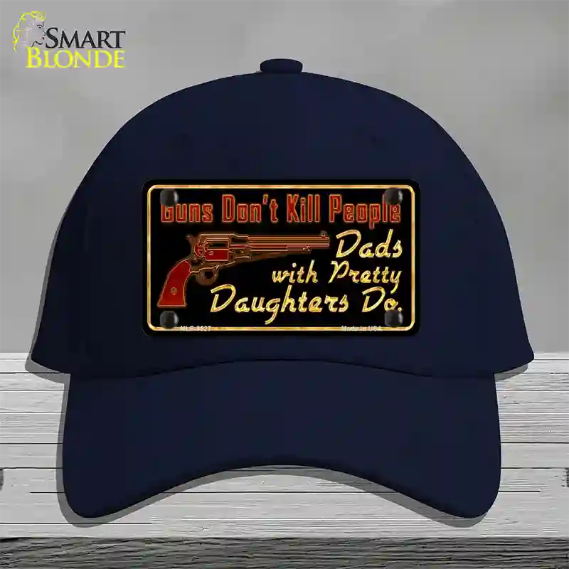 Guns Dont Kill People Novelty License Plate Hat Cotton / Navy