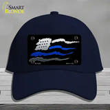 Thin Blue Line Flag Novelty License Plate Hat Cotton / Navy