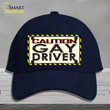 Caution Gay Driver Novelty License Plate Hat Cotton / Navy