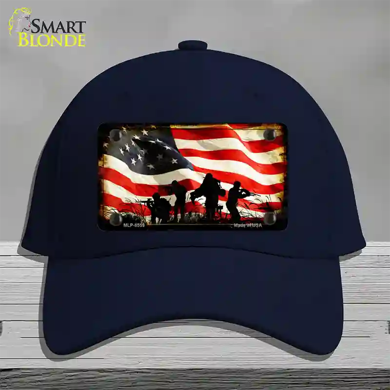 American Freedom Fighters Novelty License Plate Hat Cotton / Navy