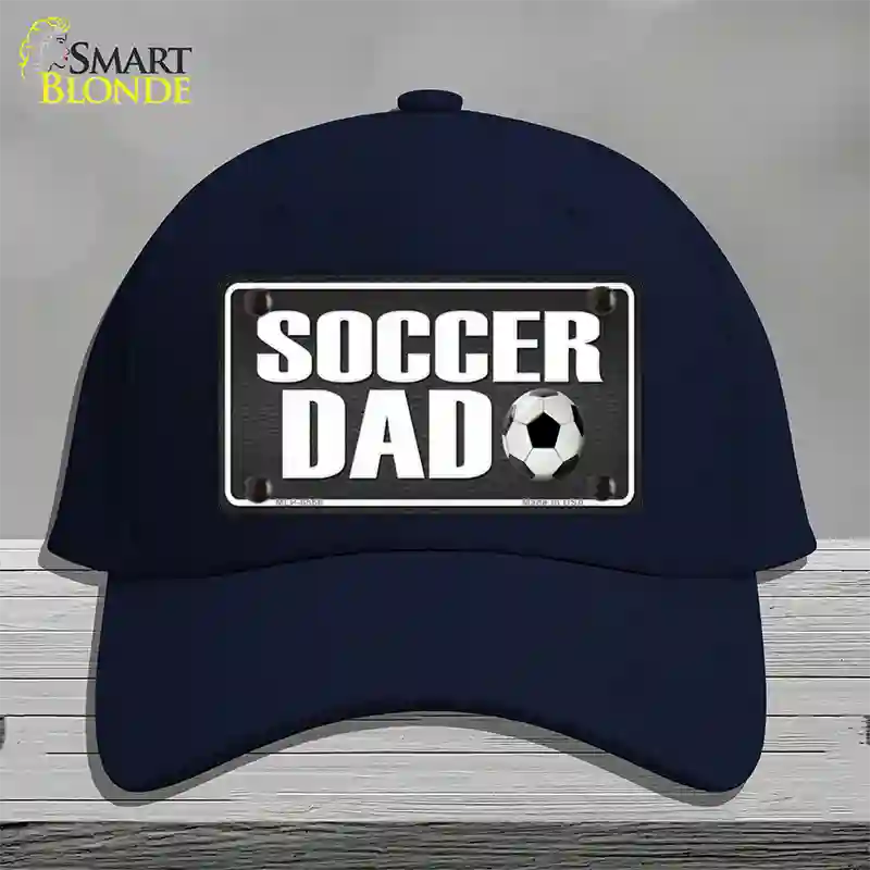 Soccer Dad Novelty License Plate Hat Cotton / Navy