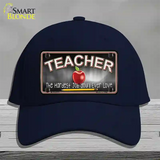 Teacher Novelty License Plate Hat Cotton / Navy