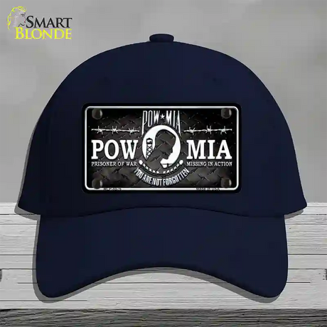 POW MIA Novelty License Plate Hat Cotton / Navy