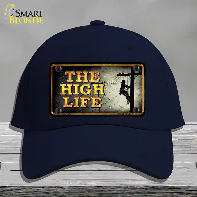 The High Life Novelty License Plate Hat Cotton / Navy