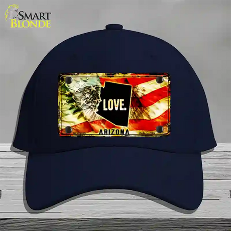 Arizona Love Novelty License Plate Hat Cotton / Navy