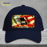 Missouri Love Novelty License Plate Hat Cotton / Navy