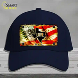 Texas Love Novelty License Plate Hat Cotton / Navy