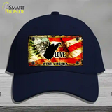 West Virginia Love Novelty License Plate Hat Cotton / Navy