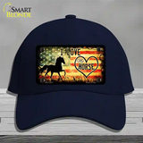 I Love My Horse Novelty License Plate Hat Cotton / Navy