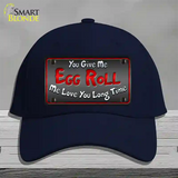 Egg Roll Novelty License Plate Hat Cotton / Navy