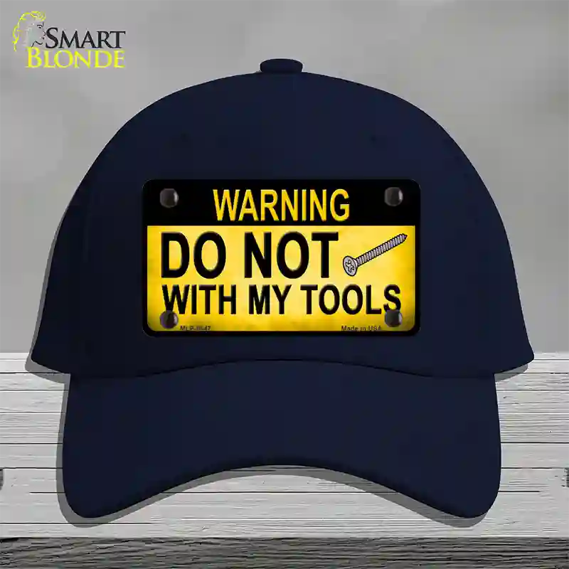 Do Not Screw Novelty License Plate Hat Cotton / Navy