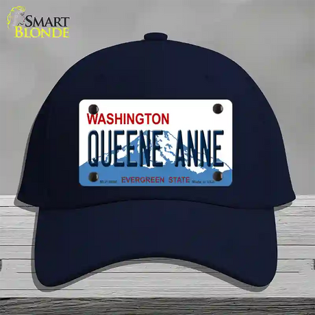 Queene Anne Washington Novelty License Plate Hat Cotton / Navy