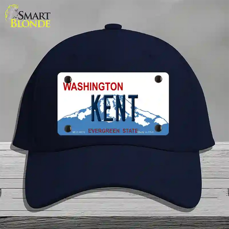 Kent Washington Novelty License Plate Hat Cotton / Navy