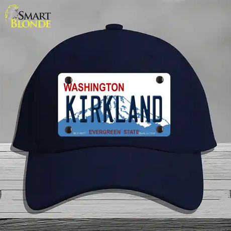 Kirkland Washington Novelty License Plate Hat Cotton / Navy