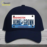 Home Grown Washington Novelty License Plate Hat Cotton / Navy