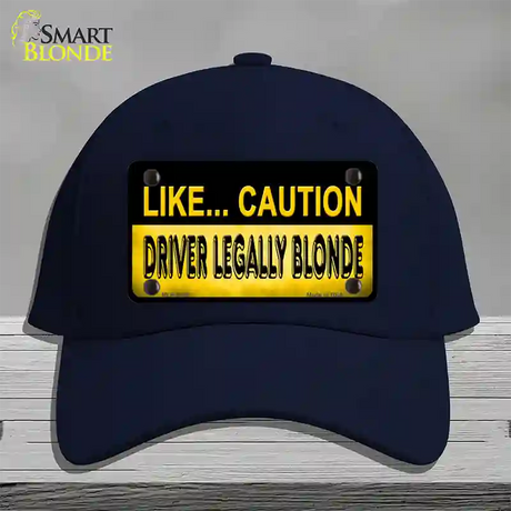 Driver Legally Blonde Novelty License Plate Hat Cotton / Navy